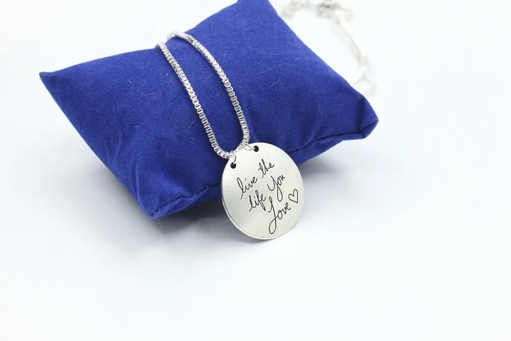 Ожерелье и кулон для женщин украшение с круглым металлическим листом покрытием