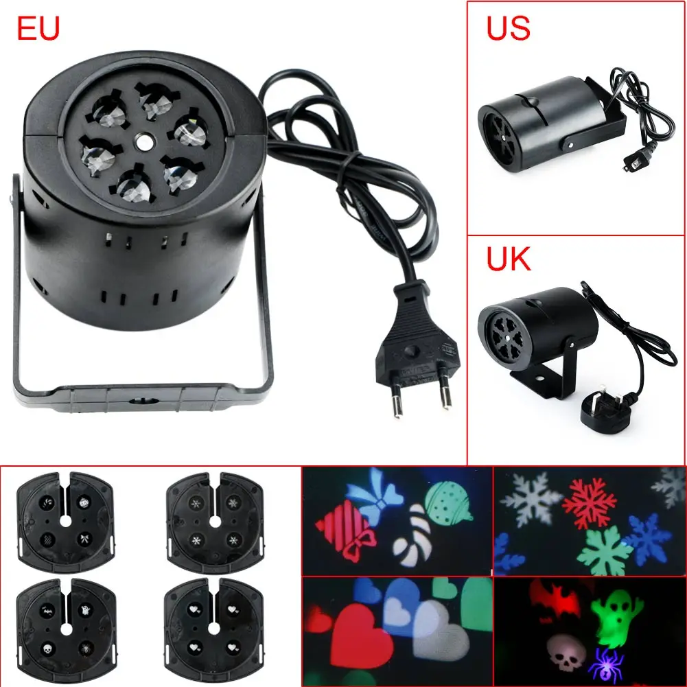 Светодиодный Ландшафтный лазерный проектор с снежинками и любящим сердцем