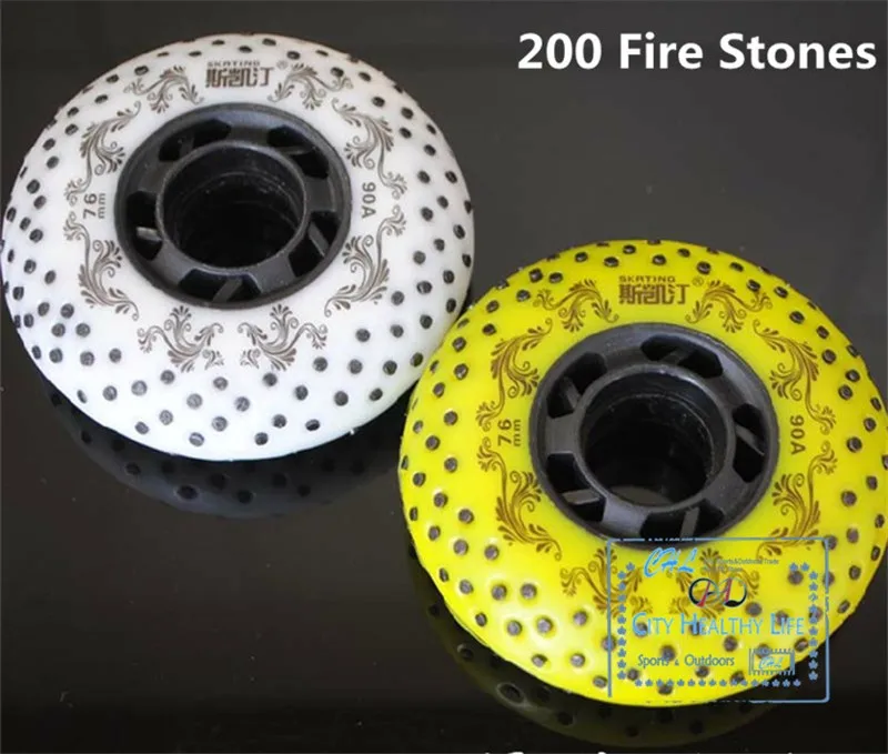 [52 104 208 кремни Spark колесо] 8 шт. катание FireStone вызвало роликов 90A колеса, для раздвижных торможения огонь