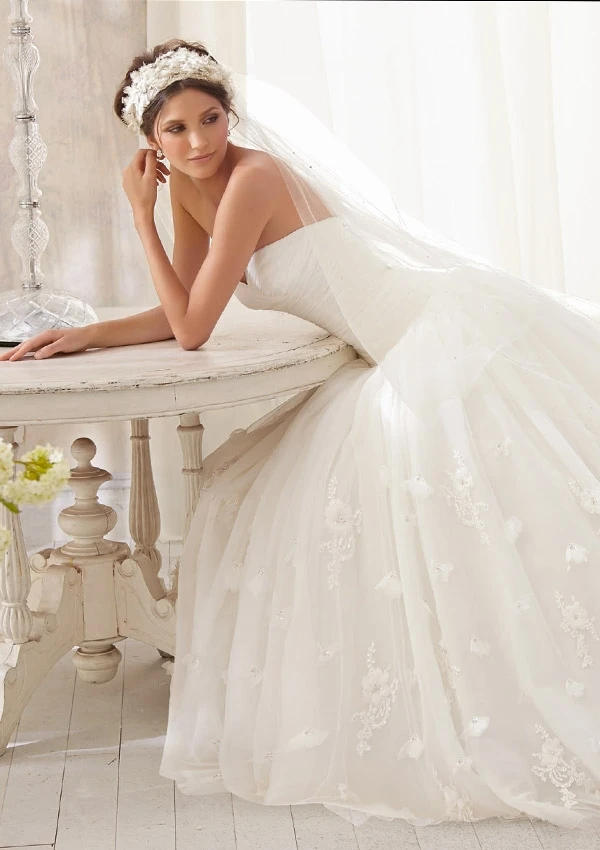 

VESTIDO DE NOIVA princesa ball gown white wedding dresses sweetheart pleat appliques organza bride dress robe de mariage