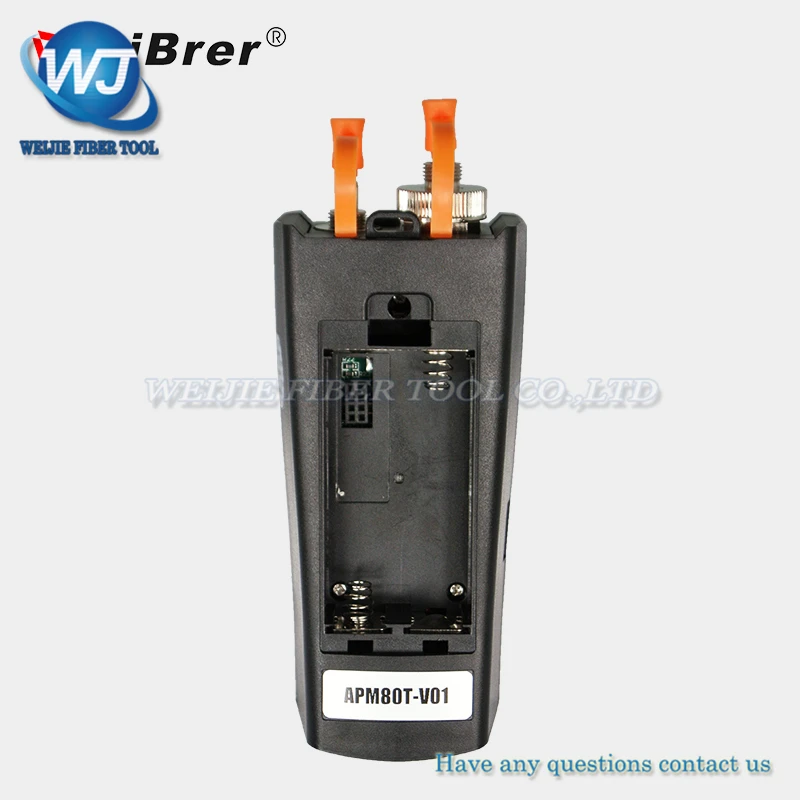 Tribrer apm-80t-v1 OPM мини портативный тип оптического Мощность и Визуальный дефектоскоп Волокно-оптический инструмент-70~+ 6dBm 1 МВт VFL