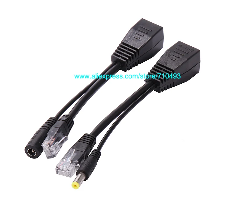 50pair PoE Passive Cable Splitter Power Over Ethernet For IP Camera Injector Kit Adapter DHL shipping | Обустройство дома