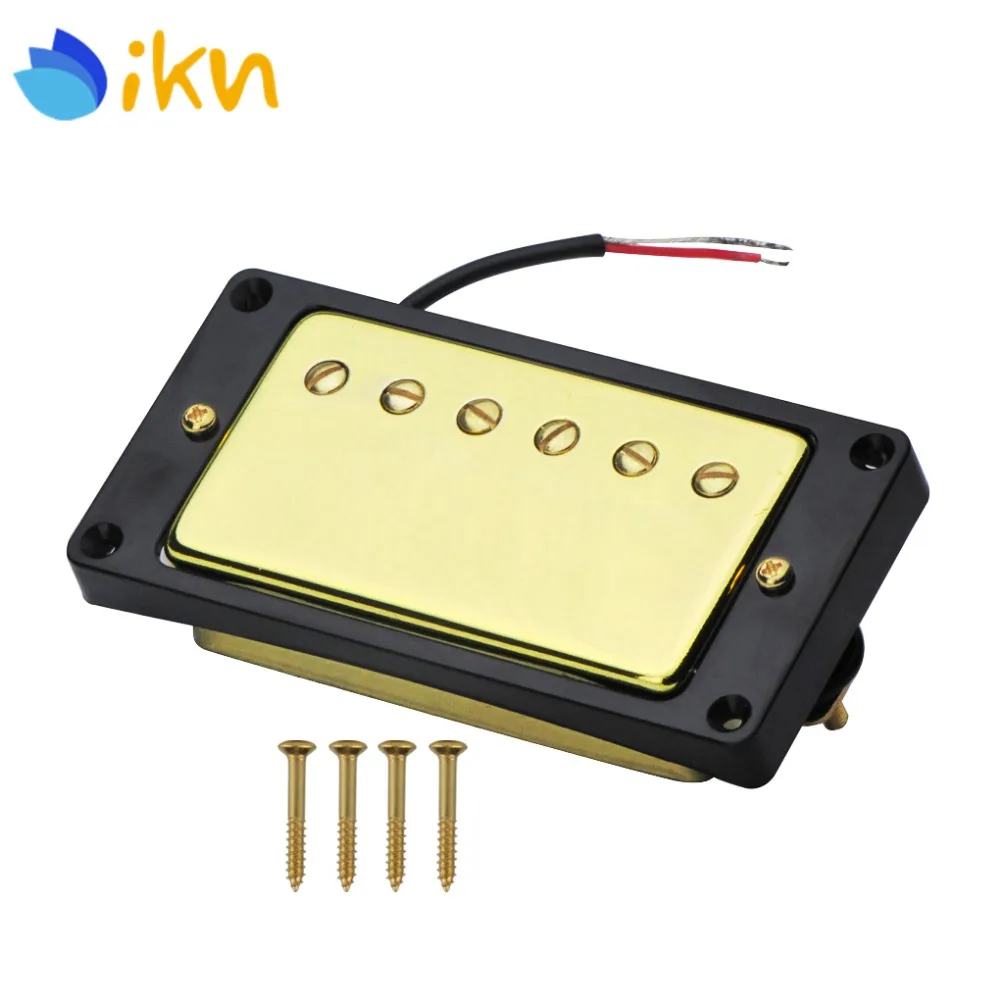 Новая гитара Humbucker мост Пикап золотое покрытие с черной рамкой для LP Стиль