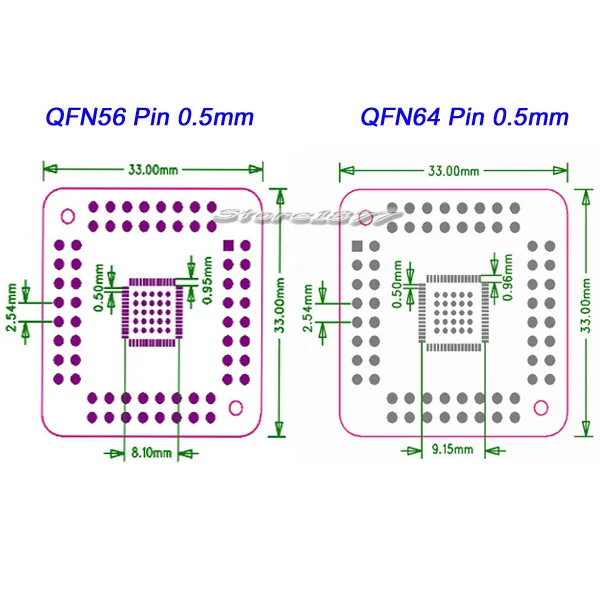 5 шт. QFN56 QFN64 0 мм в DIP56 DIP64 2 54 IC PCB адаптер преобразователь s554|converter dvd to mp3|converter