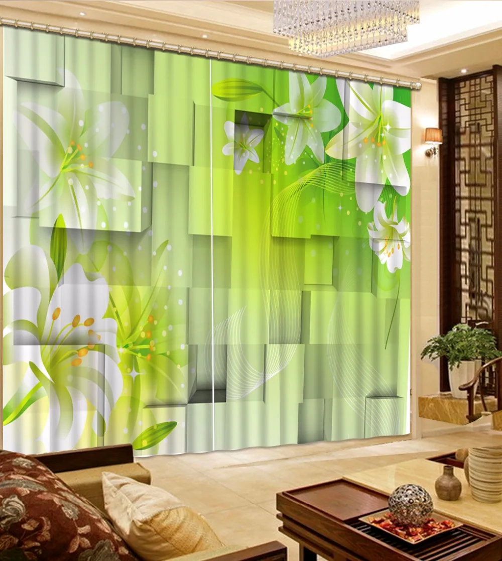 

European style Curtains 2018 Custom Dream flowers Blackout Curtains Bedroom Curtains