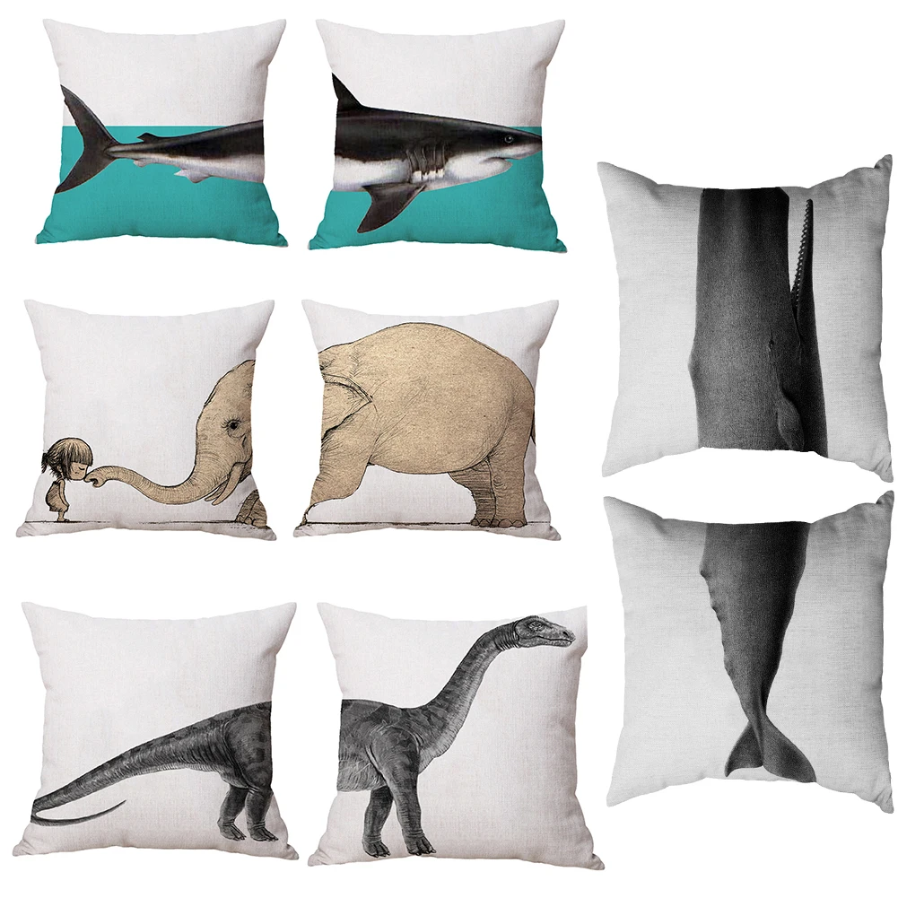 Спилок шаблон Акула слон Кит наволочка динозавра|pillow case|pillow case patterndinosaur pillow |