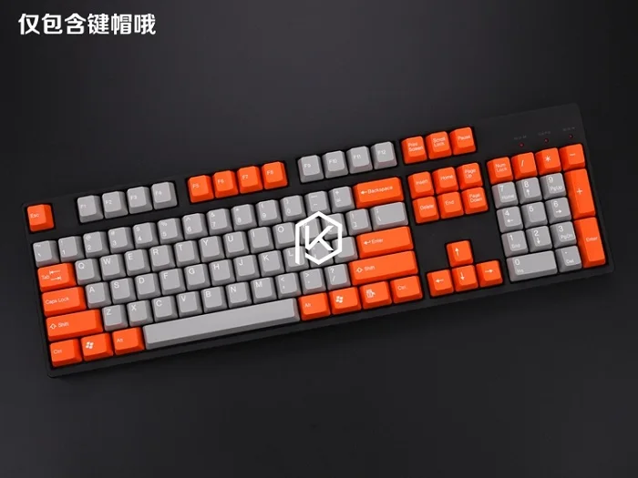 keycaps b green oran Taihao abs двойные брелки для diy игровой механической клавиатуры цвета океана темно-синий белый желтый красный оранжевый фиолетовый розовый - Цвет: keycaps b green oran