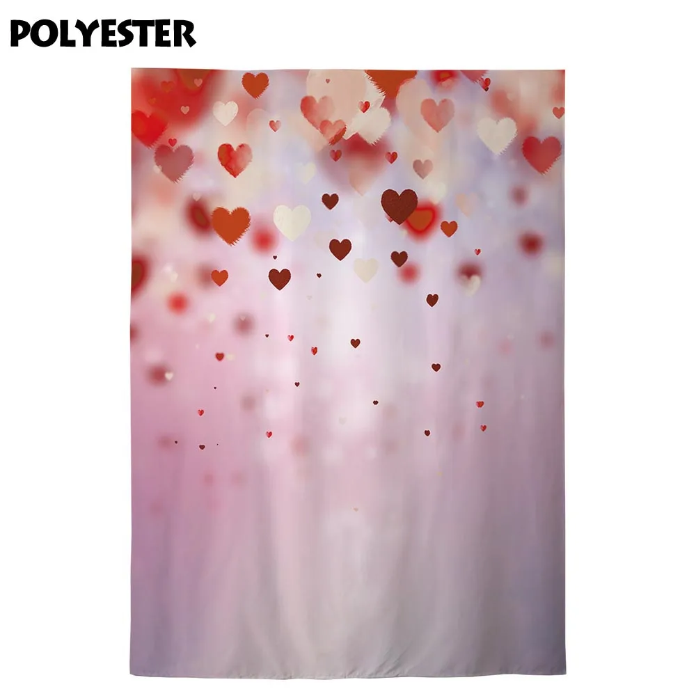 Allenjoy Valentine background photocall pink romantic heart February 14 wedding date backdrop photography photophone photozone |