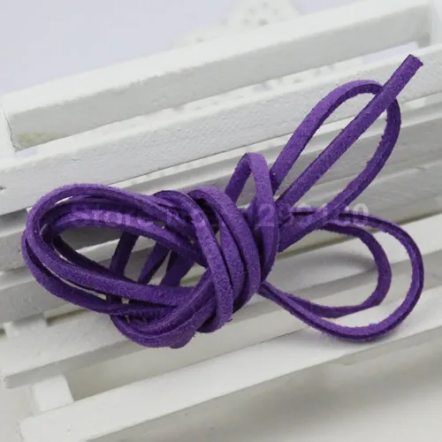 Модный плоский корейский бархатный шнур 20 шт./лот 3 мм кожаная нить для ожерелья