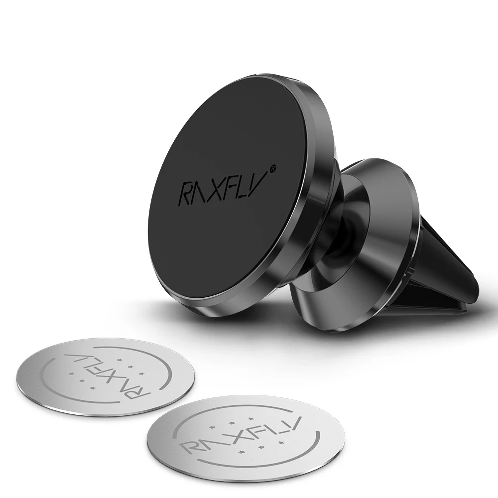Black 1 RAXFLY Универсальный Автомобильный Держатель Магнитный Держатель Стенд Для Samsung S8 360 Градусов Держатель Магнитный Держатель Мобильного Телефона Для iPhone 7 держатель для телефона в машину - Цвет: Black 1