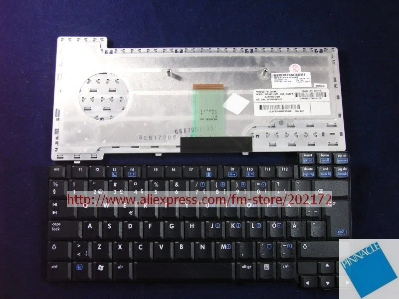 

Brand New Black Laptop Notebook Keyboard 378248-101 365485-B71 6037A0093617 For HP Compaq nc6120 nx6110 series (Sweden)