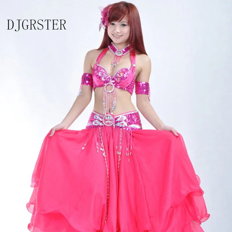 DJGRSTER сцены живота Танцевальный костюм s Профессиональный набор одежды из 3