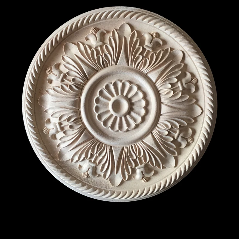 

Круглая аппликация Onlay, деревянная вырезная наклейка, мебельная Настенная Декор для угла для шкафов, окон, зеркал, декоративная деревянная а...