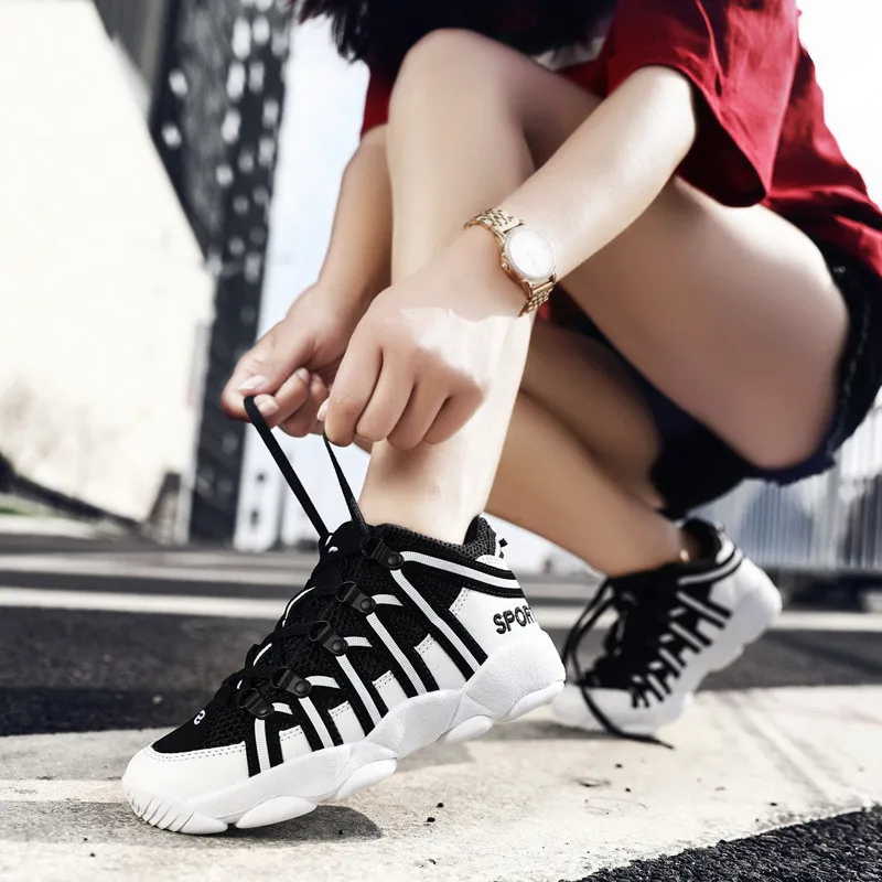 

Height Increasing 6CM Mesh Shoes Man Sneakers Comfort Unisex Summer Casual Breathable Shoes Men Black/White Sneakers Men 2019