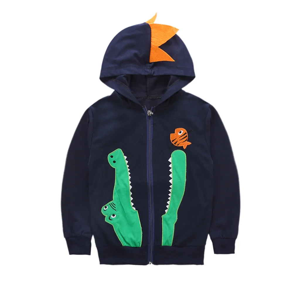 Комплект одежды для малышей пуловер с капюшоном и вышивкой маленьких мальчиков