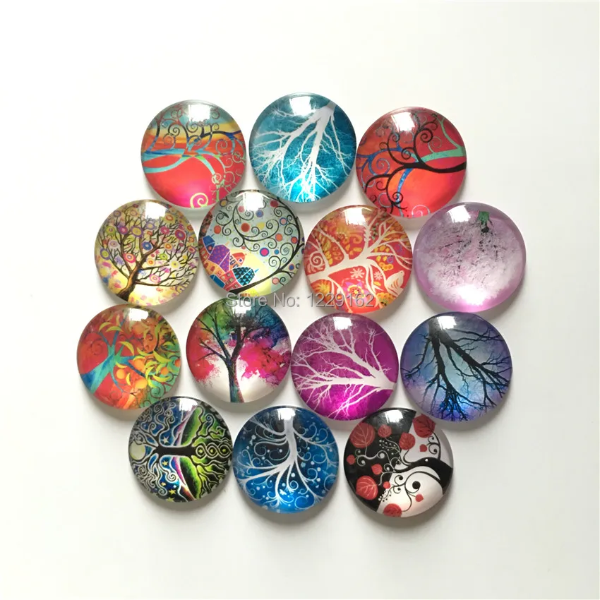 Бесплатная доставка (14 шт./лот) различные деревья круглые хрустальные стеклянные