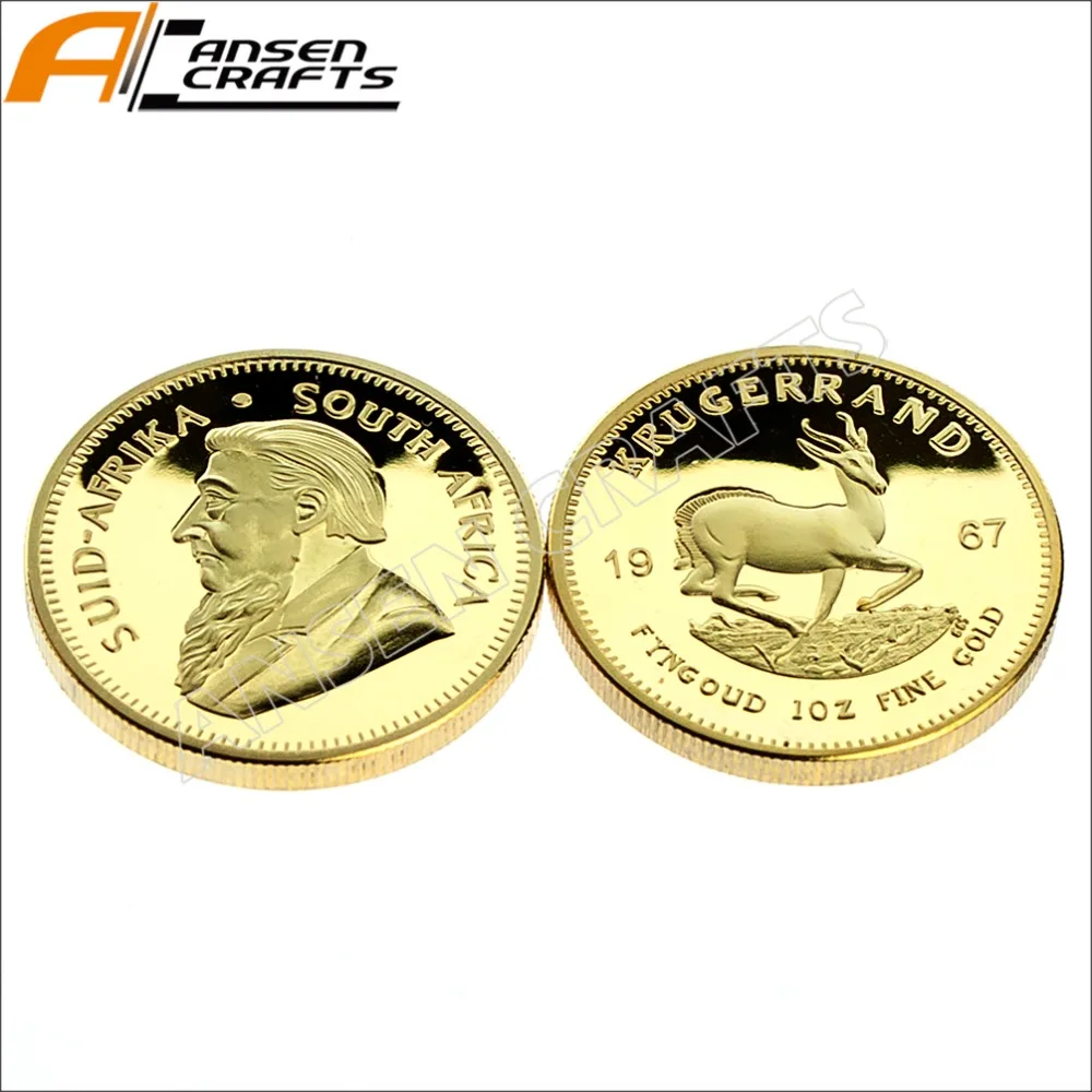Золотая монета Krugerrand d32 мм 1 унция | Дом и сад