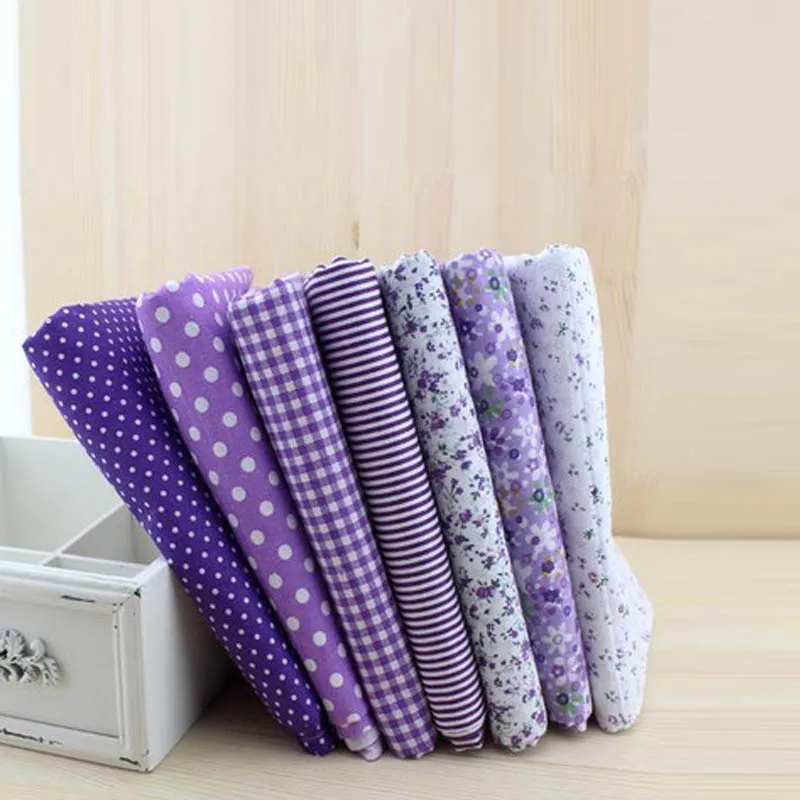 7 шт. 100% хлопковая ткань для лоскутного шитья зеленого цвета рукоделия войлока