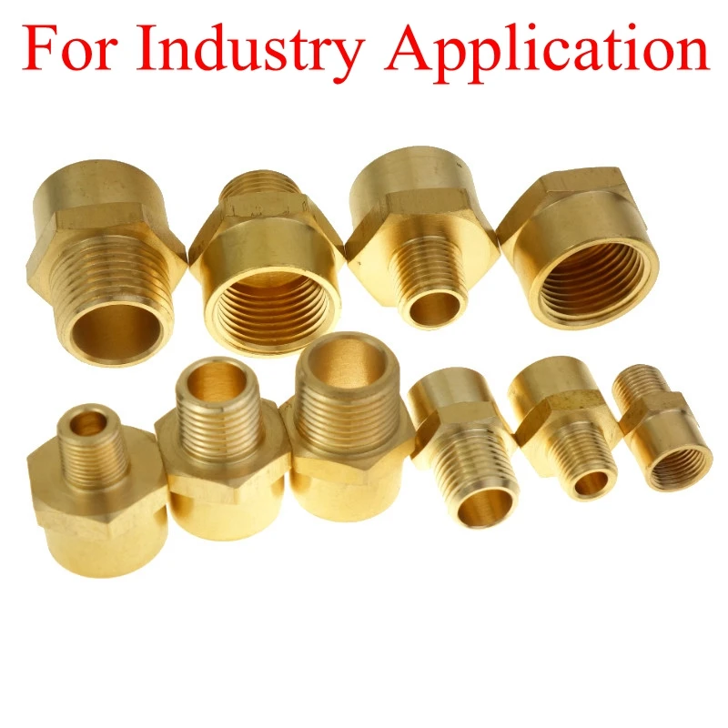 

Brass Pipe Fitting Adapter Male x Female Connector 1/8" 1/4" 3/8" 1/2"