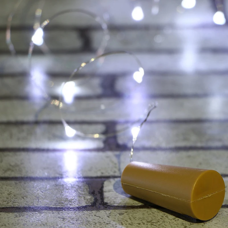 Novelty Wine Bottle Cork Copper String Lights 20 LED Wire light DIY Party Christmas Halloween Wedding | Лампы и освещение
