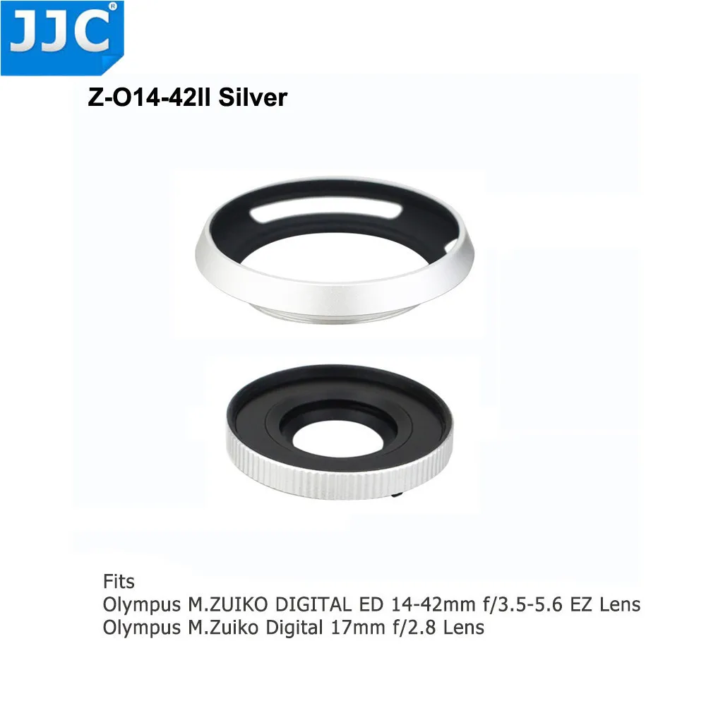 Z-O14-42IISilver JJC авто крышка объектива для Olympus M. ZUIKO DIGITAL ED 14-42 мм f/3,5-5,6 EZ для Panasonic G Vario12-32mm f/3,5-5,6 ASPH - Цвет: Z-O14-42IISilver