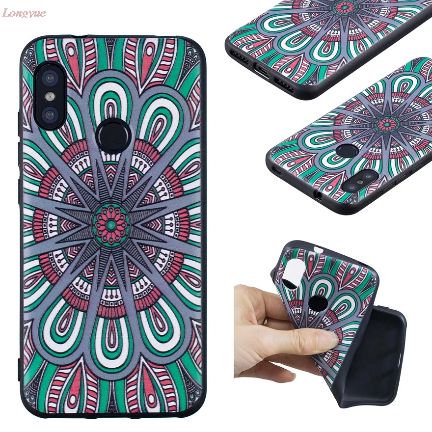 fashion Soft Silicone TPU case for Xiaomi Redmi 6 Pro on sFor Coque A 2 Lite Back phone cases cover Capa |