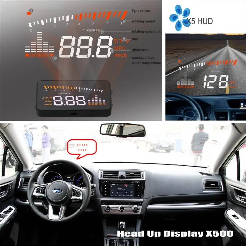 Car HUD Head Up Display For Subaru Outback MY11 2009-2014 Car HUD Virsual Display Projector Refkecting Windshield Safe Driving