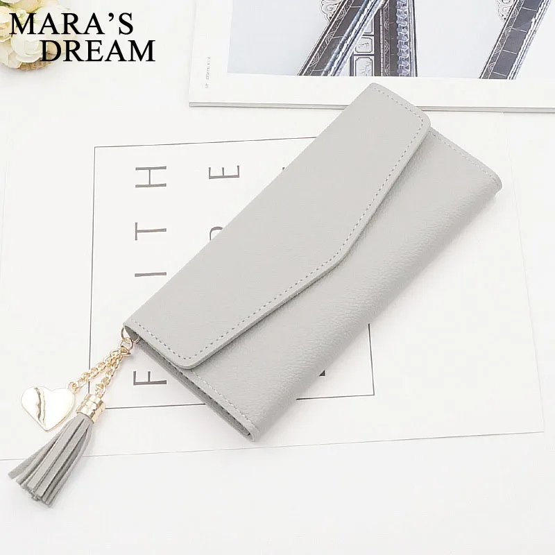 Женский Длинный кошелек Mara's Dream на молнии с кисточками и сердечками застежке