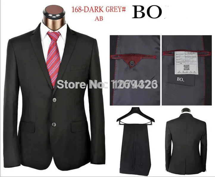 men's suit formal black brown gray blue khaki suits XS-4XL two pieces Hot sale male dress costume set Free shipping | Мужская одежда
