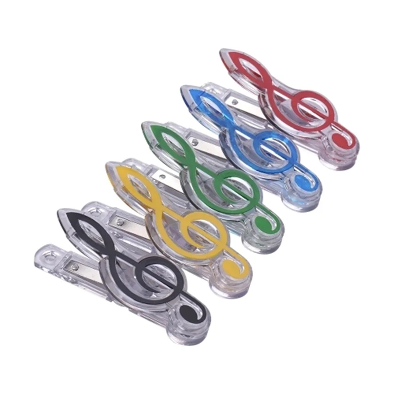 STARWAY 5pc Musical symbols shape Guitar Piano Scores Kawaii clips Bookmarks Paper multiple colour High Quality Music Clip | Спорт и