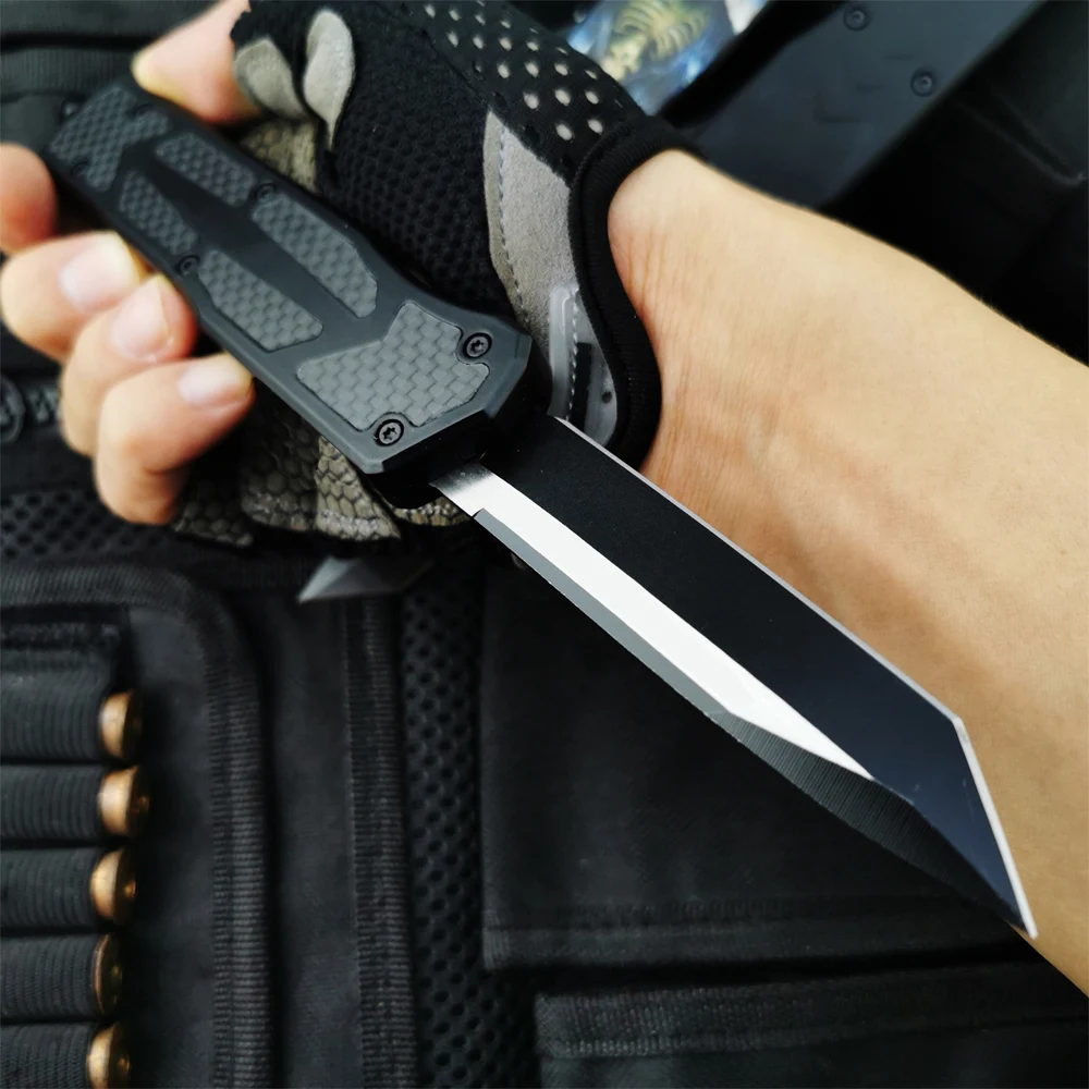 Карбоновое волокно хвостовик с портативным наружным ножом тактические походные