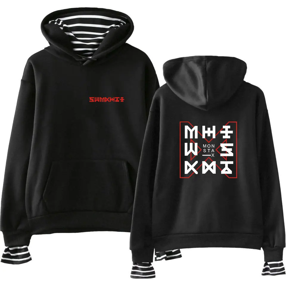 Новинка флисовый спортивный костюм kpop MONSTA X Wonho YOOKIHYUN I.M jooheon из двух предметов
