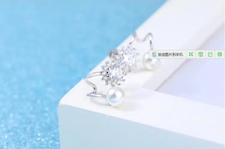 Женские серьги-гвоздики с жемчугом серебро 30% пробы | Украшения и аксессуары