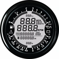 9 32v 85mm gps speedometer tachometer oil pressure water temp voltmeter fuel level odometer with backlight for auto boat gauges