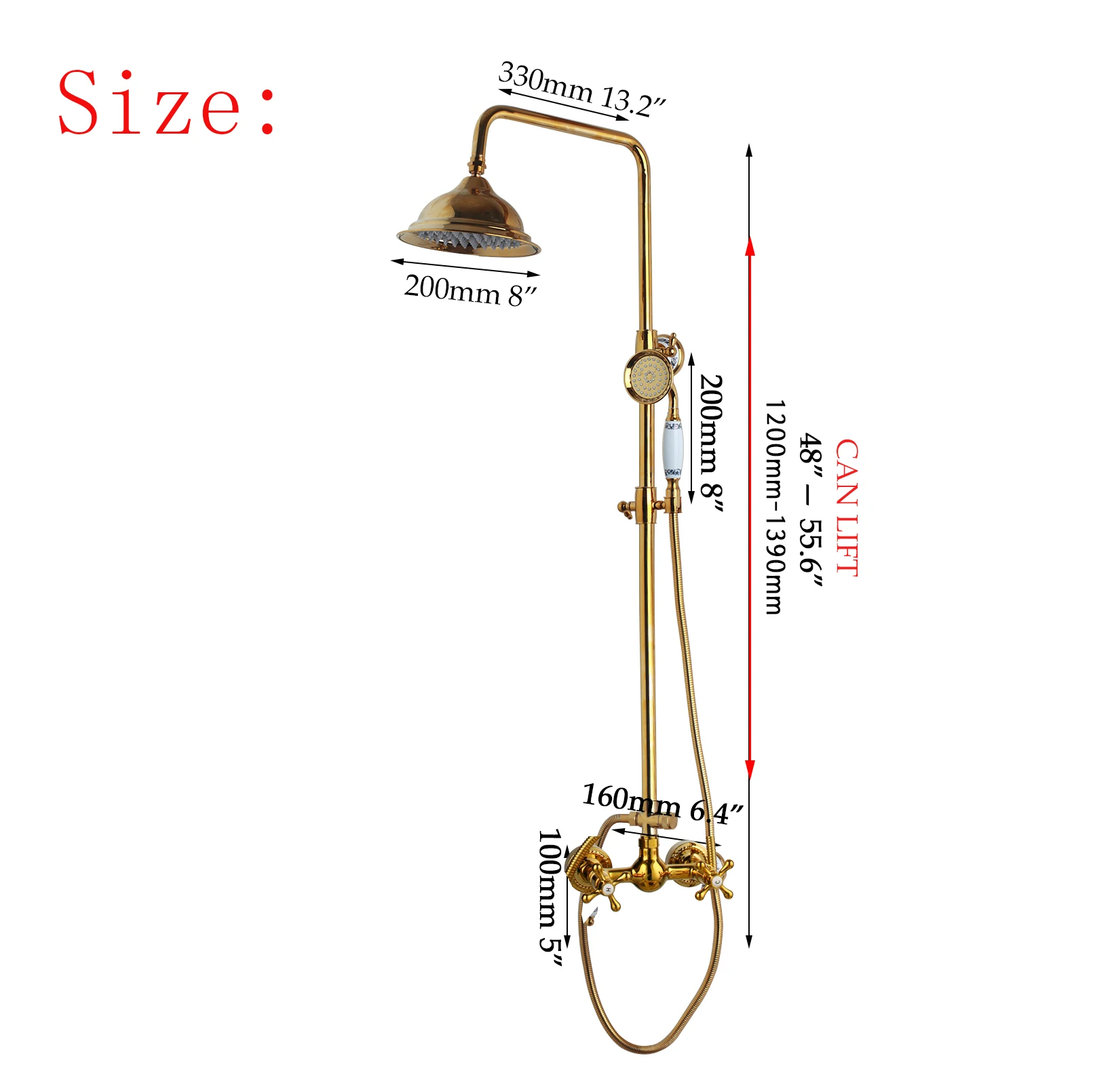 Смесители KEMAIDI для ванны роскошный золотой латунный Смеситель ванной комнаты