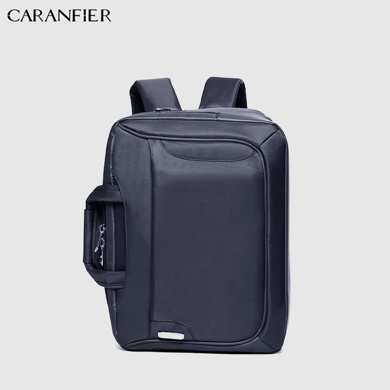 

CARANFIER мужской портфель, деловая сумка-мессенджер, нейлоновая вместительная многофункциональная сумка через плечо для ноутбука 14 дюймов