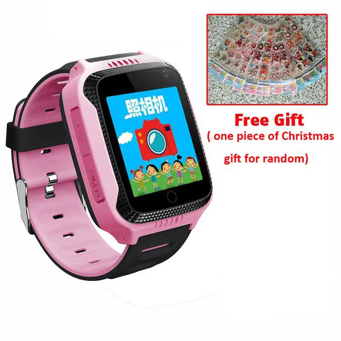 Pink Q528 Y21 сенсорный экран детские gps часы с камерой освещение Смарт часы монитор сна gps SOS детские часы PK Q50 Q750 Q100 - Цвет: Pink