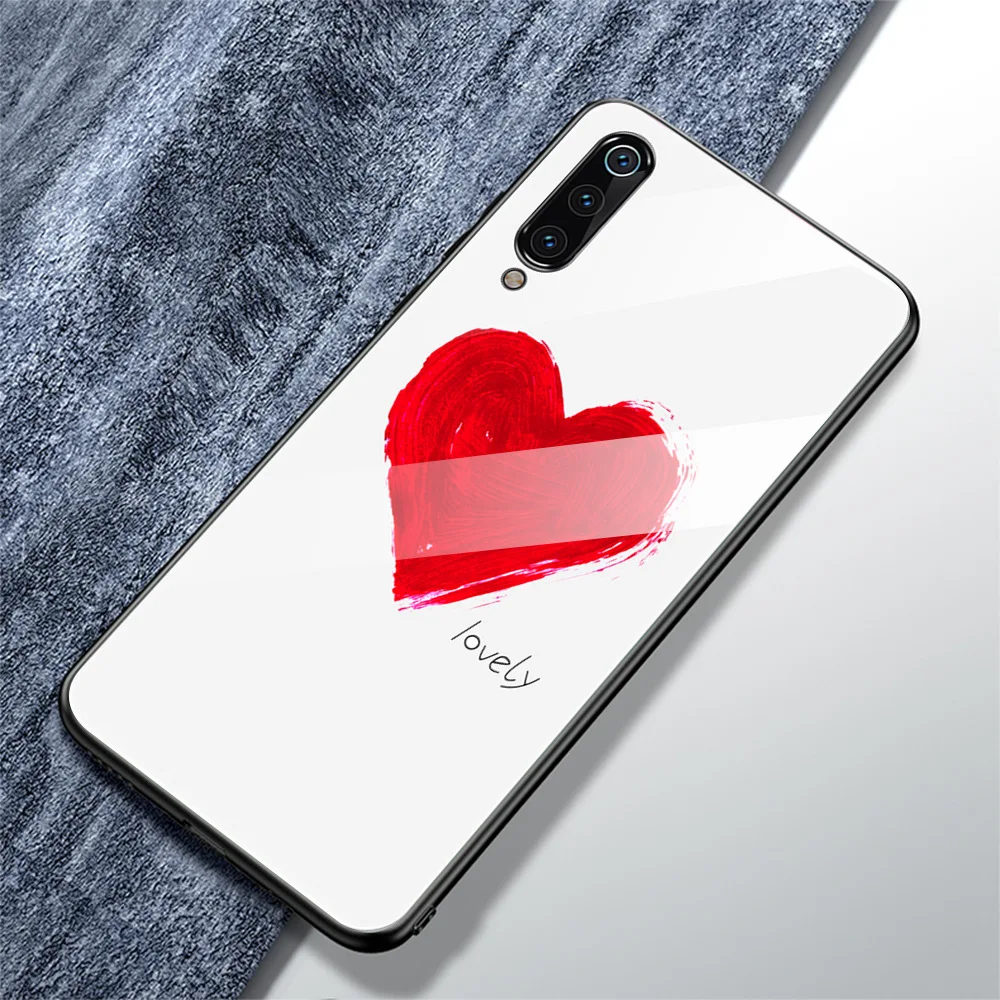 Красный mi 7 Note 7 Pro Note 6 Pro Red mi K20 Pro Red mi 6 Pro mi 9T mi 9 mi 8 mi x3 чехол противоударное покрытие звездное пространство закаленное стекло чехол