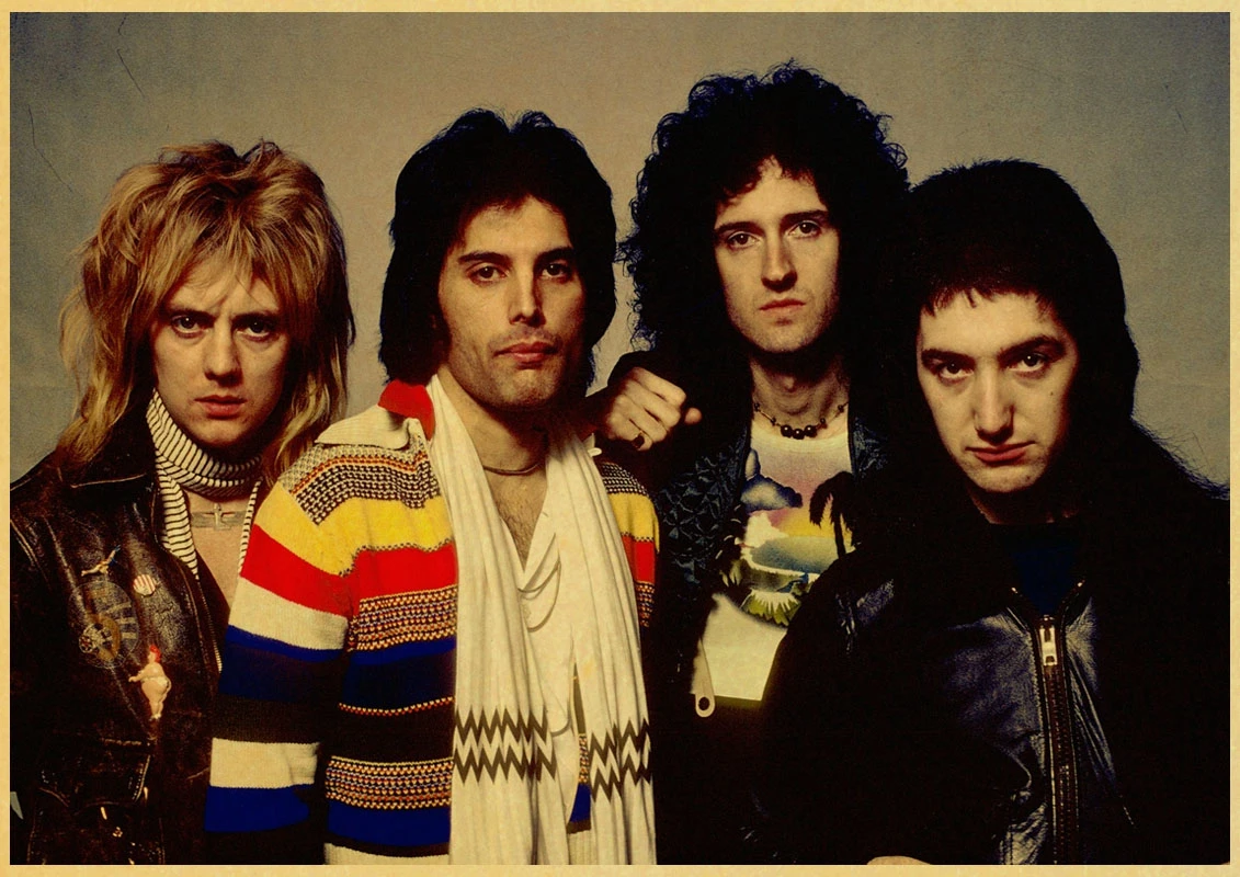 С группой Queen музыкальный плакат Винтаж ретро постер с художественной печатью картина дома Декор для дома крафт-бумага наклейки на стену - Цвет: M019