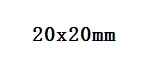 20x20mm 10 шт. Пластиковые черные заглушки концевые крышки Квадратные Вставки для трубы раздел коробки - Цвет: 20x20mm