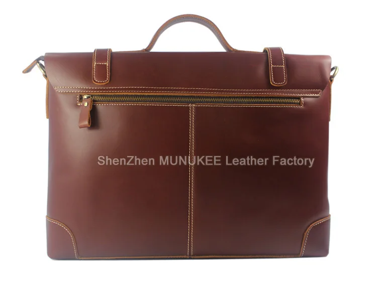 Luxury Italian Genuine Leather Men's Briefcase Business Bag Leather laptop briefcase men  office bag attache case document bag