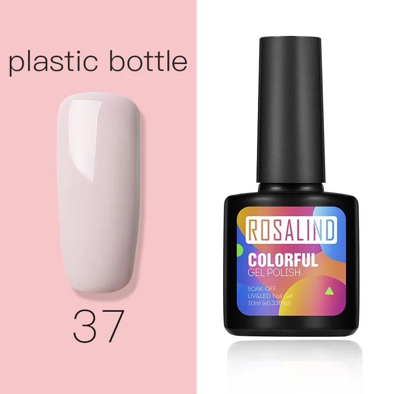 Plastic 37 ROSALIND Гель-лак для ногтей поли для гель-лака для ногтей УФ-цвета светодиодный праймер для ногтей арт-набор строитель Топ гель для базового покрытия гибридные Лаки - Цвет: Plastic 37