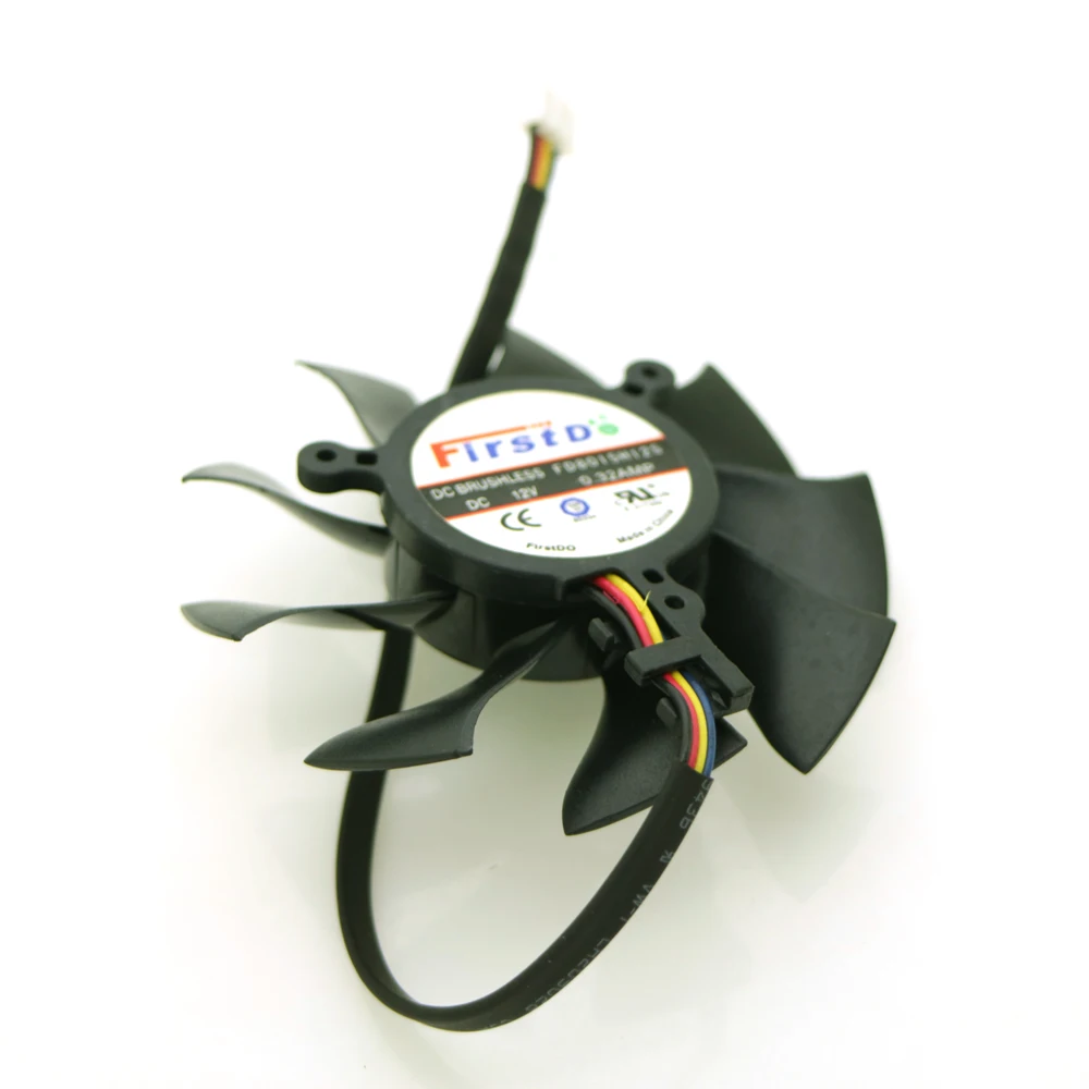 FD8015H12S DC12V 0.0.32A 75 мм вентилятор для Sapphire HD6850 HD4860 HD5850 HD4890 охлаждающий видеокарты 4