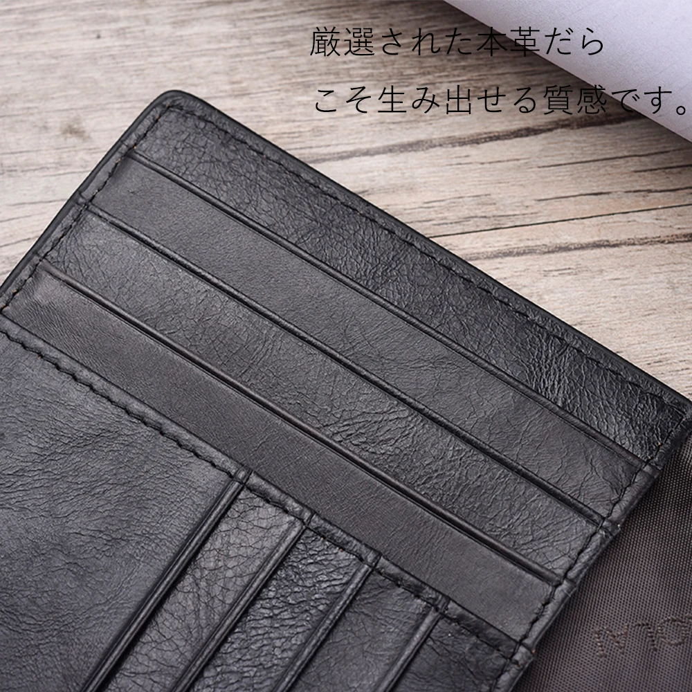 Simple Design Mens Leather Credit Card Holder Book/Card Case Slim RFID Blocking ID 2019 Quality | Багаж и сумки