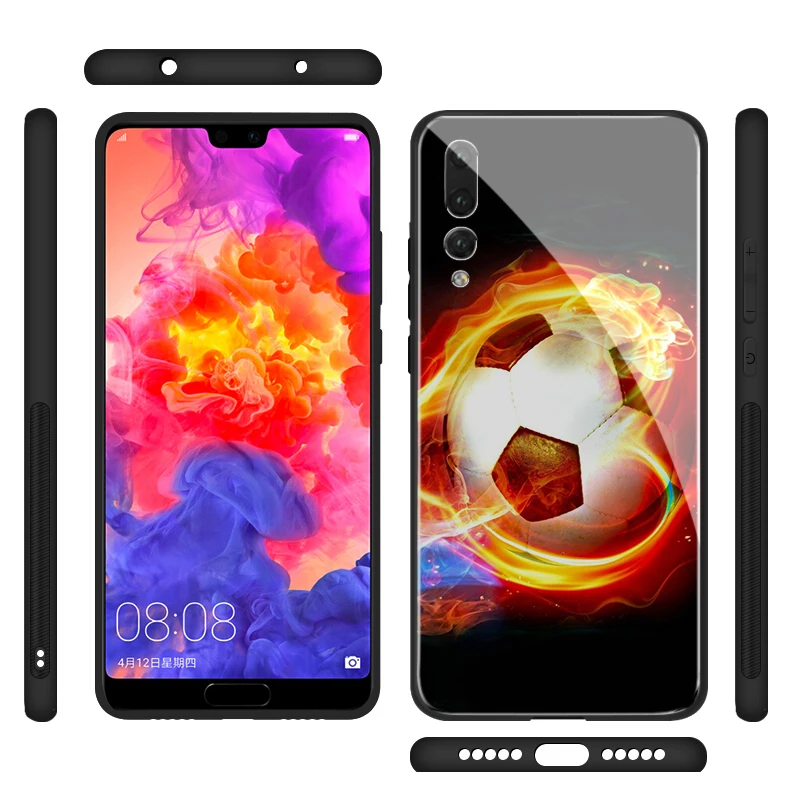 Lavaza чехол из закаленного стекла для Honor 7A 8X 9 10 Lite Pro с изображением футбола на воде