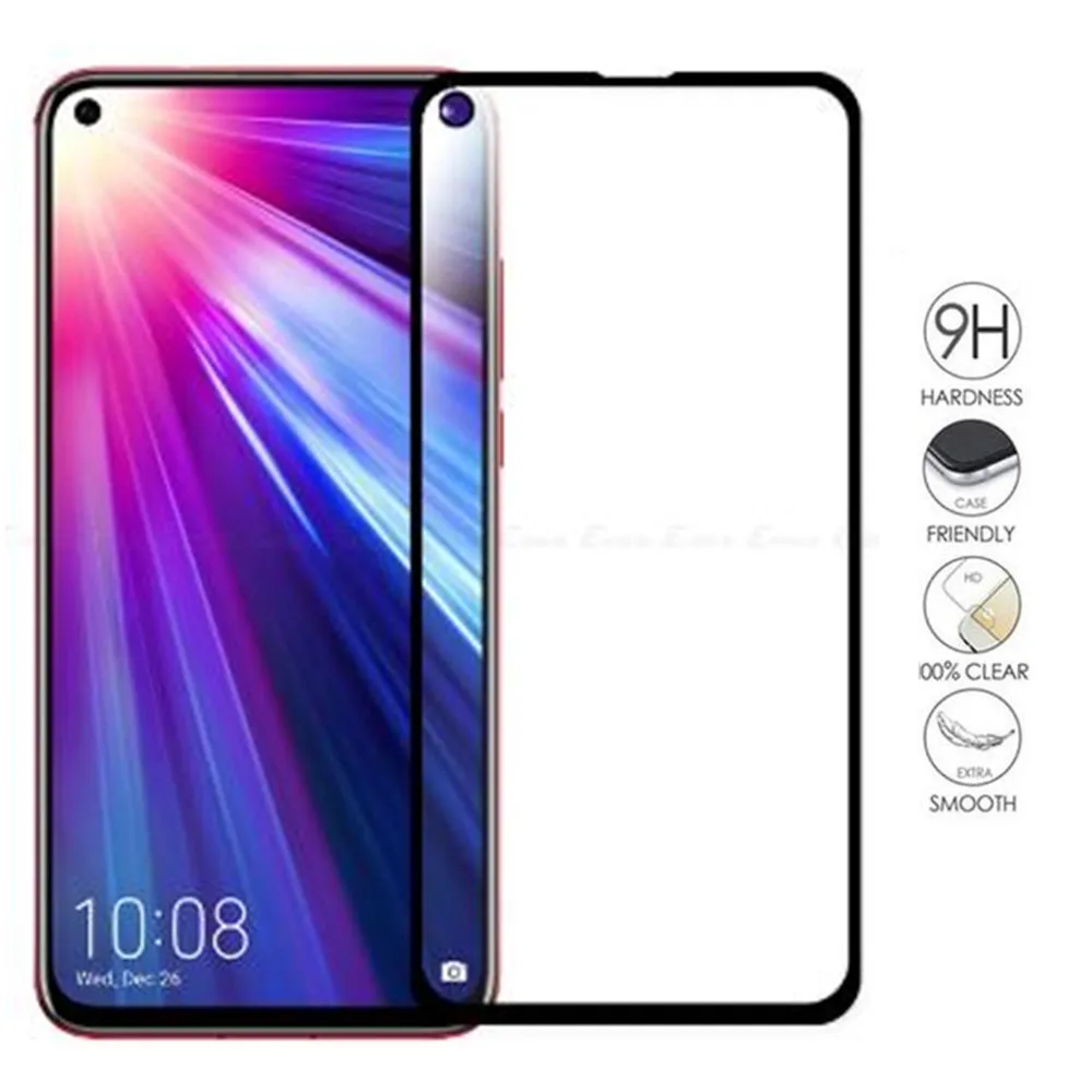 Закаленное стекло с полным покрытием для Huawei Honor 20 Pro защита экрана 9H Защитное
