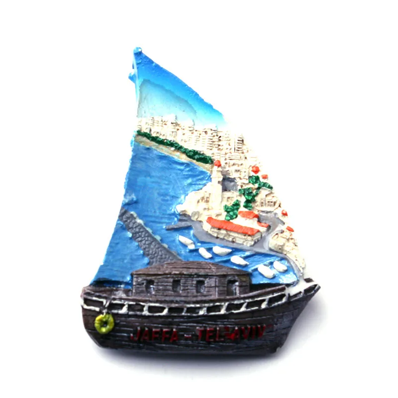 She Love ручная работа расписанный на заказ Рождество Eilat Jaffa 3D из смолы магнит