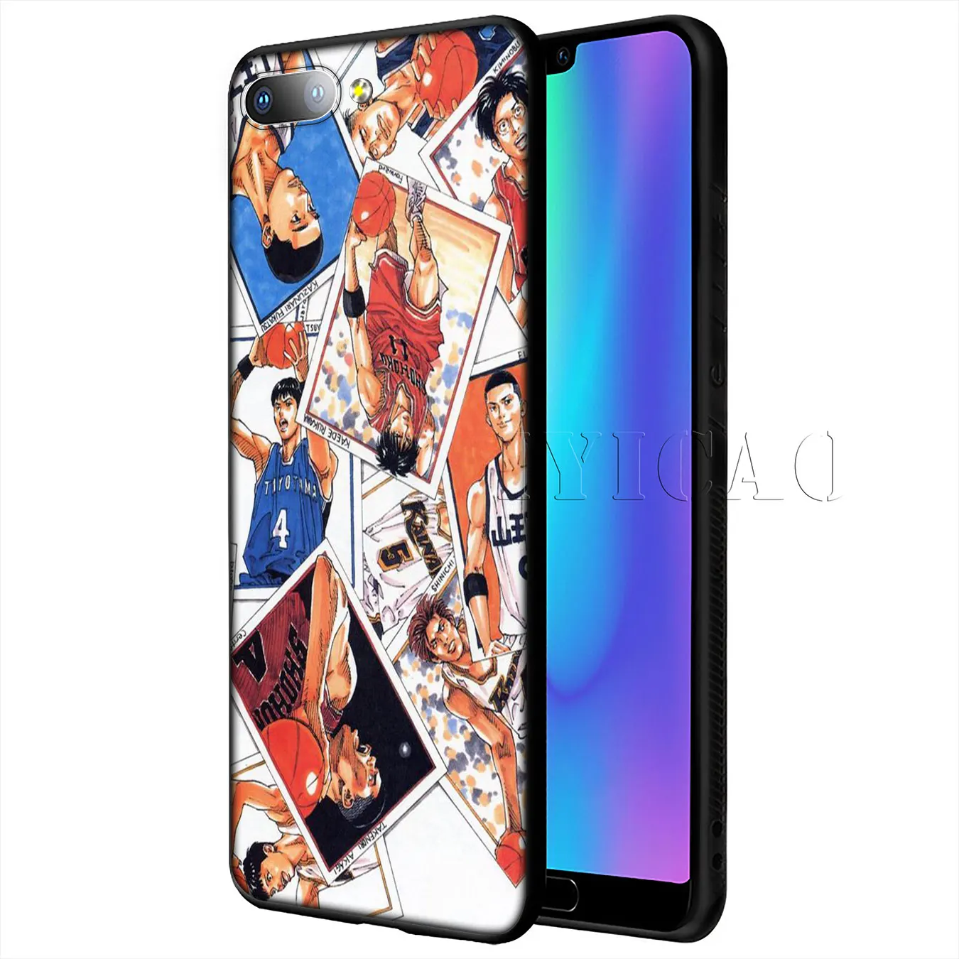 IYICAO SLAM DUNK Мягкий силиконовый чехол для телефона Huawei Y9 Y7 Y6 Prime 2019 черный Honor 20 8C 8X 8 9 9X