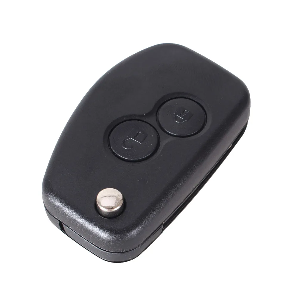KEYYOU Автомобильный Дистанционный ключ 2 кнопки для Renault Megane модус Клио Kangoo Logan Sandero Duster брелок без ключа