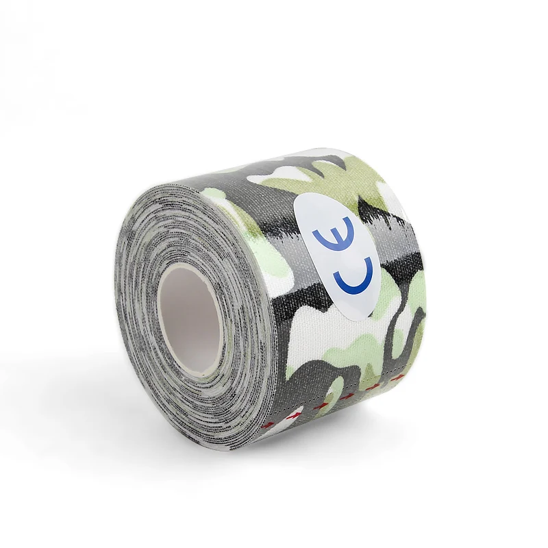 Green Camo 1 рулон, мышечная лента, повязка, спортивная кинезиология, лента, рулон, хлопок, эластичный клей, штамм, травма, мышечная наклейка, кинезиолога - Цвет: Green Camo
